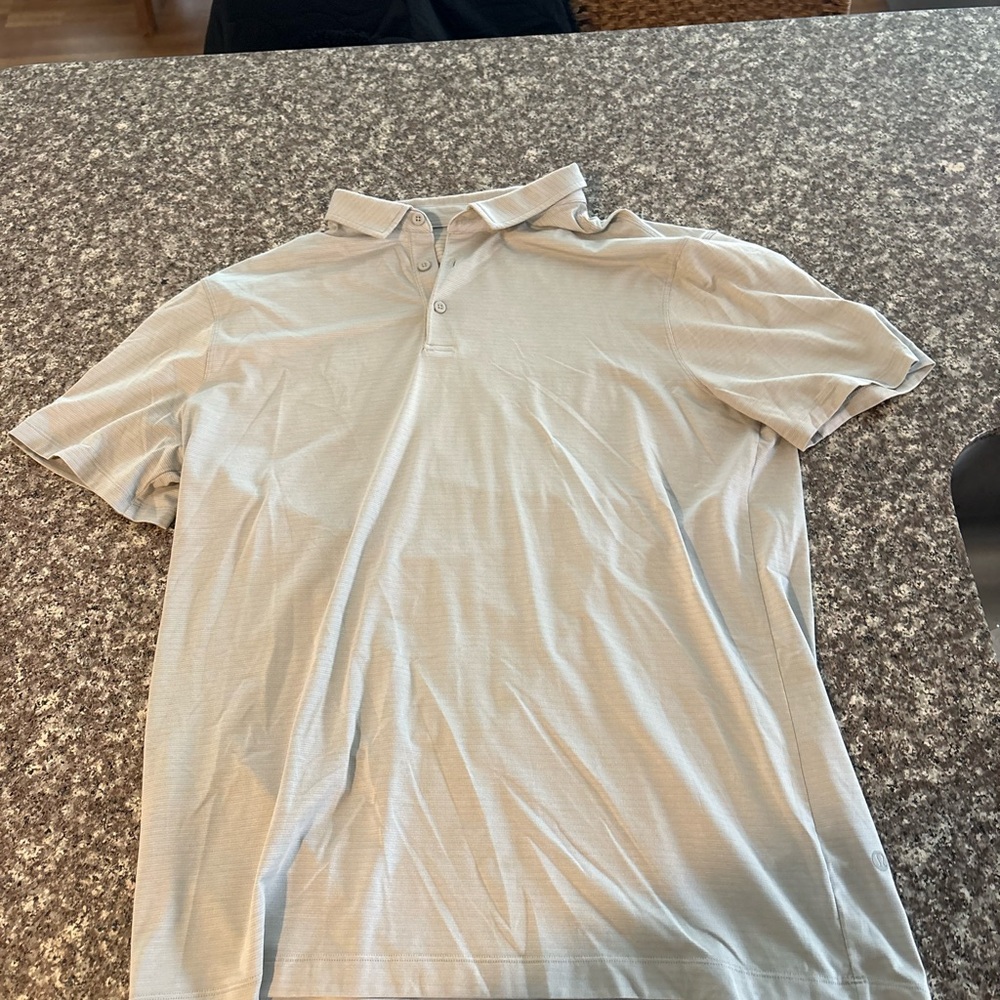 lululemon athletica Men's Gray Polo Shirt